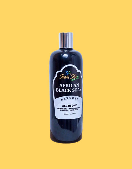 All in one African Black Soap Shampoo