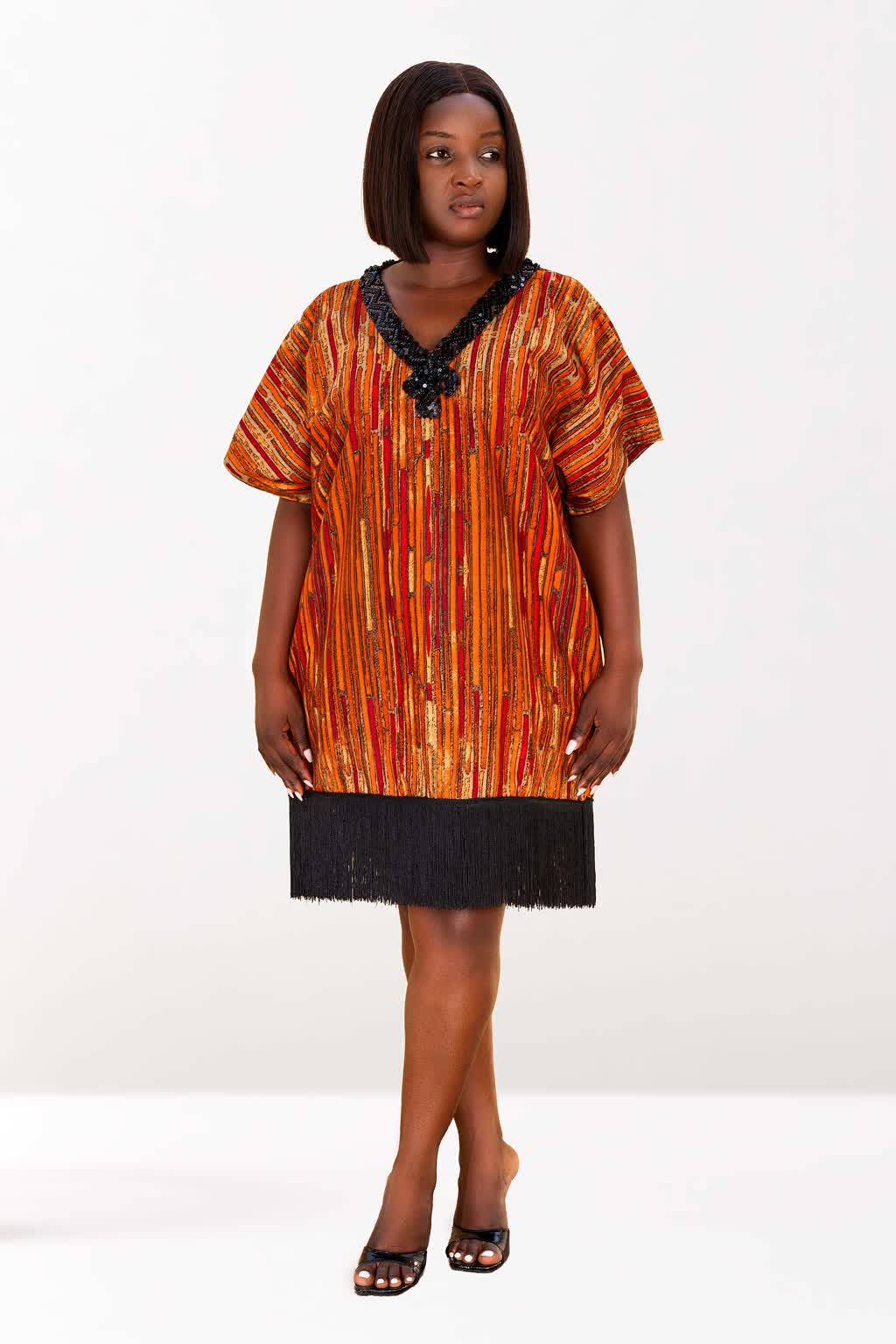 African print dress