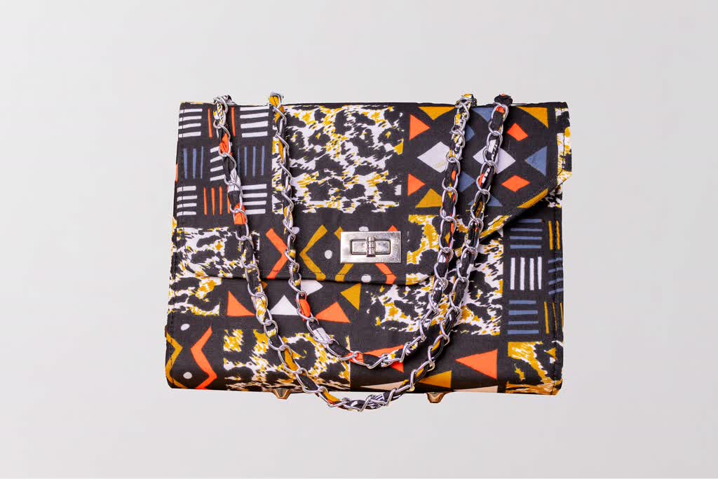 African print purse