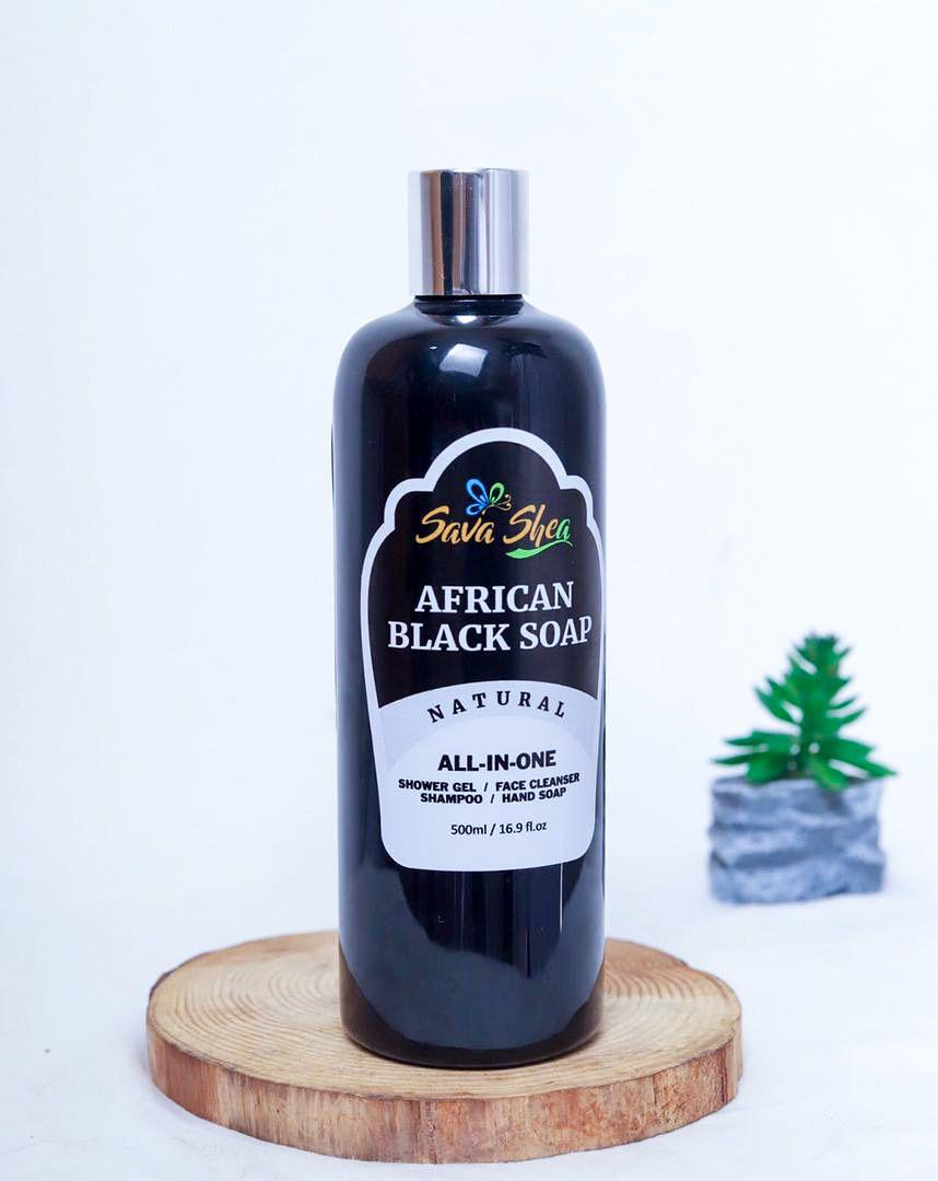 All in one African Black Soap Shampoo